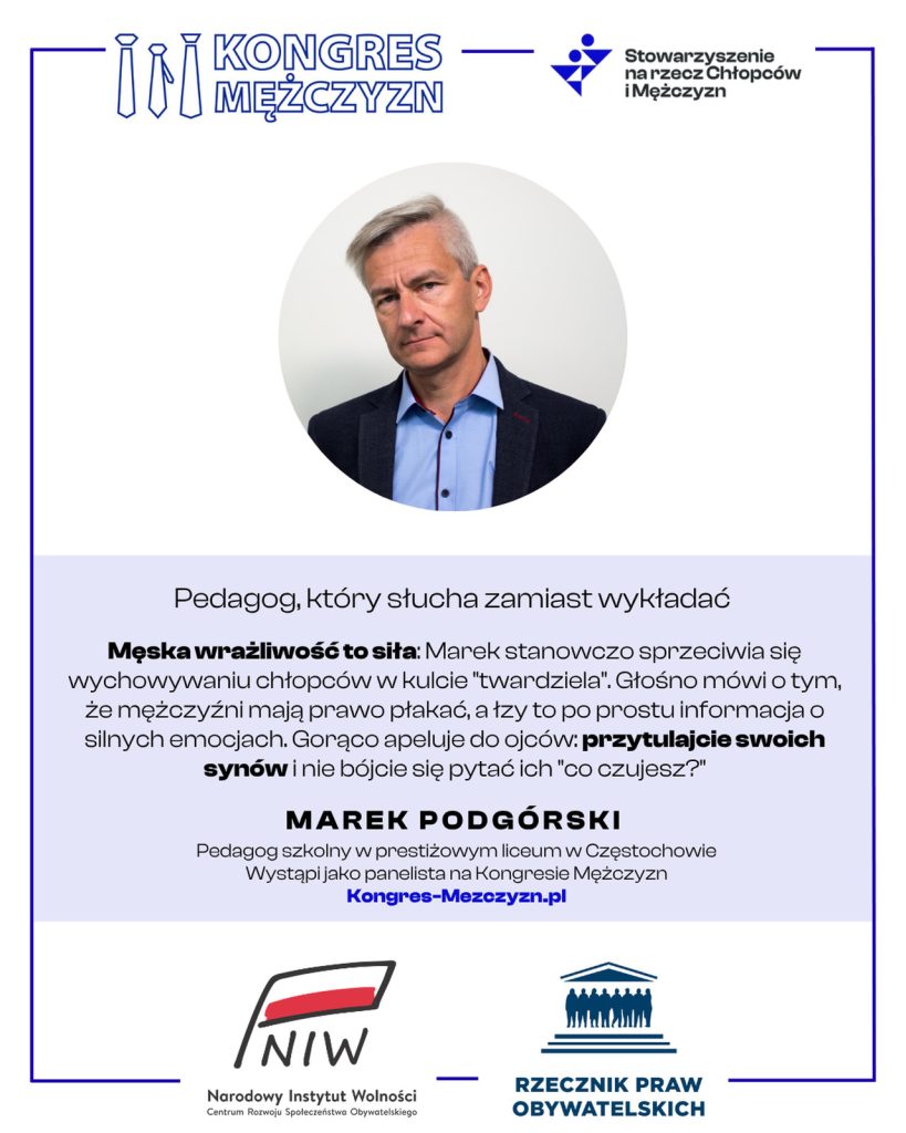 Marek Podgórski - panel Mężczyźni w zawodach uważanych za sfeminizowane