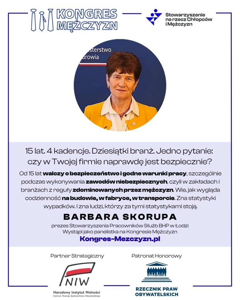 Barbara Skorupa - panelistka podczas Kongresu Mężczyzn