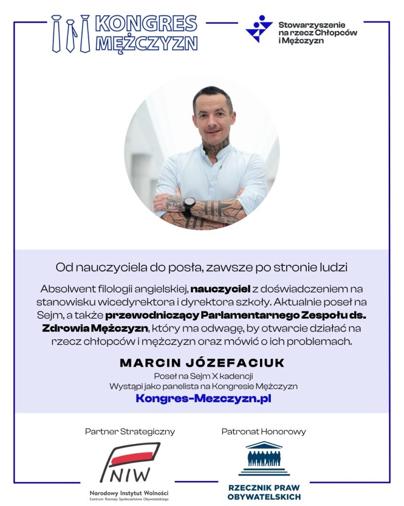 Poseł Marcin Józeaciuk - Panel Polityczny Kongresu Mężczyzn