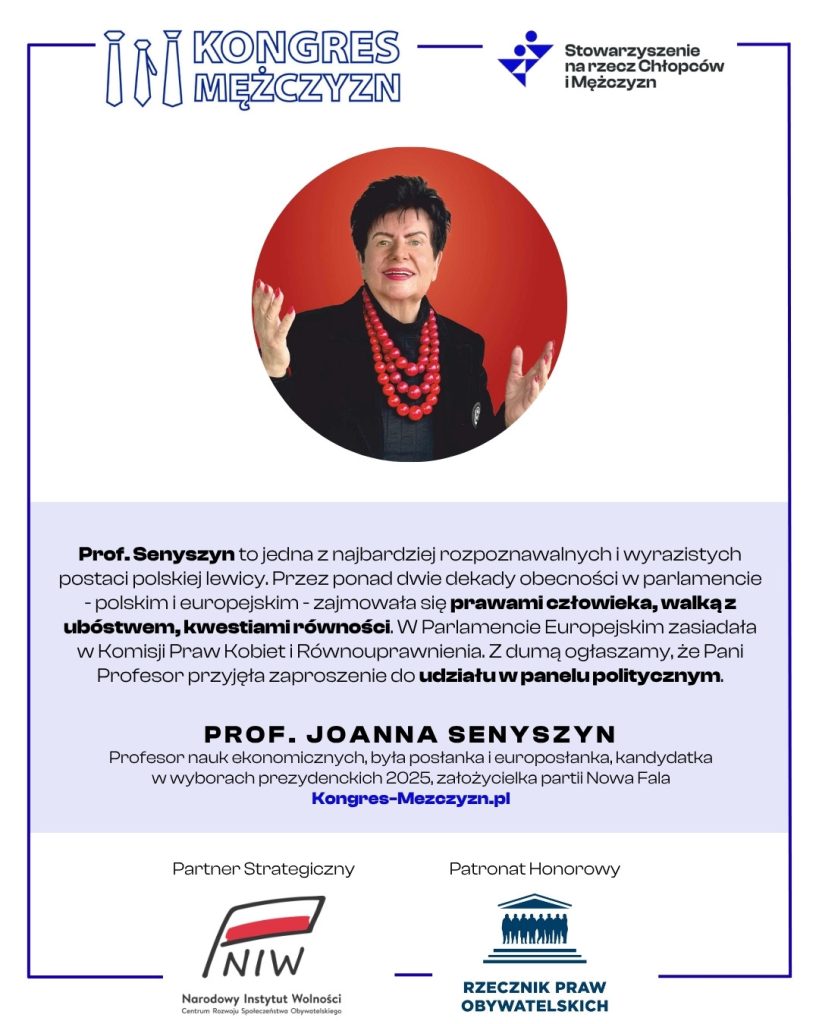Prof. Joanna Senyszyn - panel polityczny Kongresu Mężczyzn
